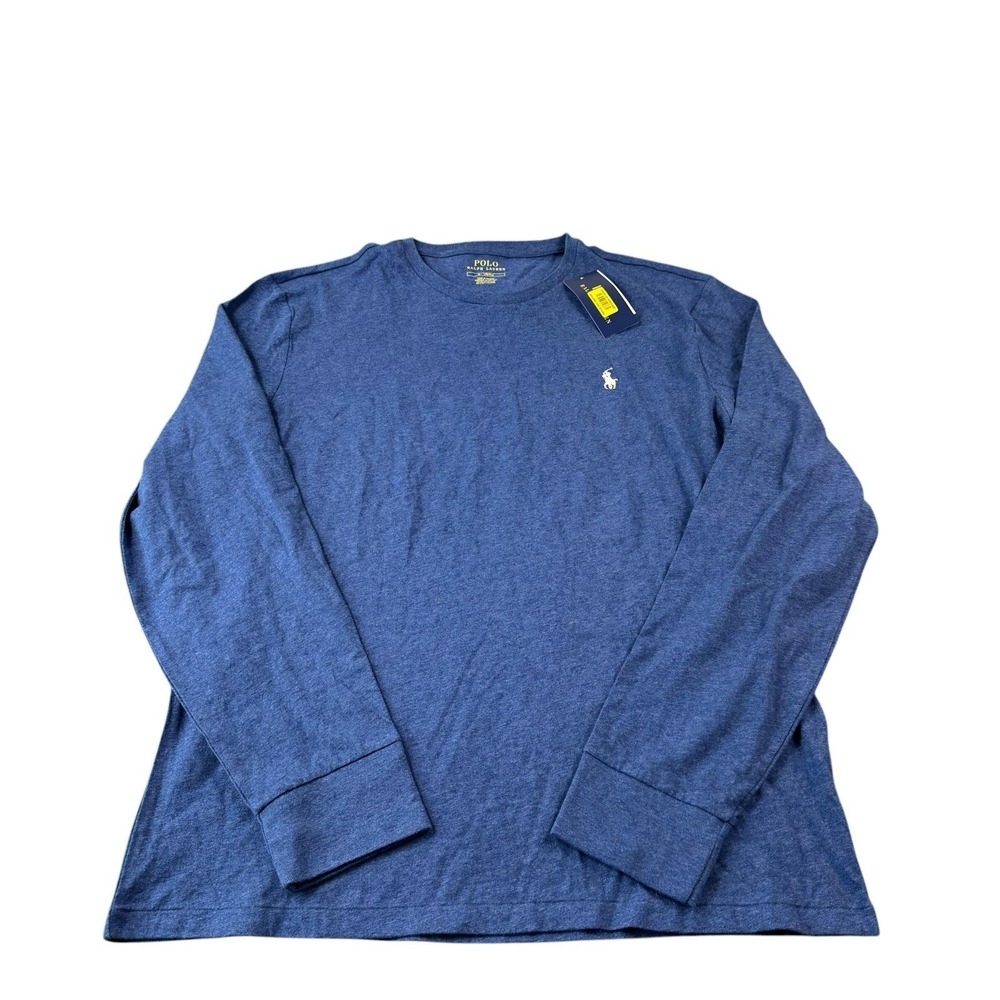 Polo Ralph Lauren Blue Cotton L/S T Shirt Size Medium NWT